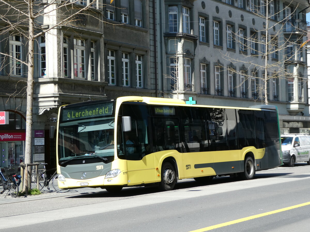 (248'028) - STI Thun - Nr. 177/BE 752'177 - Mercedes am 5. April 2023 in Thun, Bahnhofstrasse