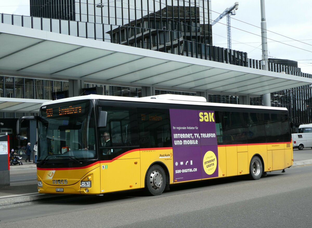 (248'434) - PostAuto Ostschweiz - AR 14'854/PID 10'368 - Iveco am 13. April 2023 beim Bahnhof St. Gallen
