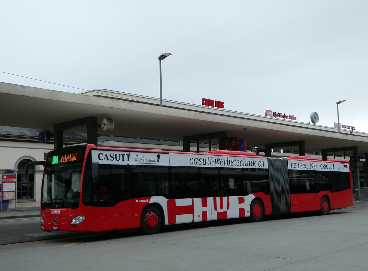 (248'580) - Chur Bus, Chur - Nr. 14/GR 97'514 - Mercedes am 15. April 2023 beim Bahnhof Chur
