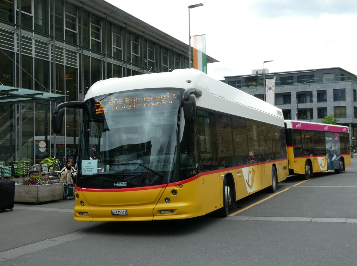 (249'232) - PostAuto Bern - BE 475'161/PID 10'248 - Hess am 28. April 2023 beim Bahnhof Interlaken Ost