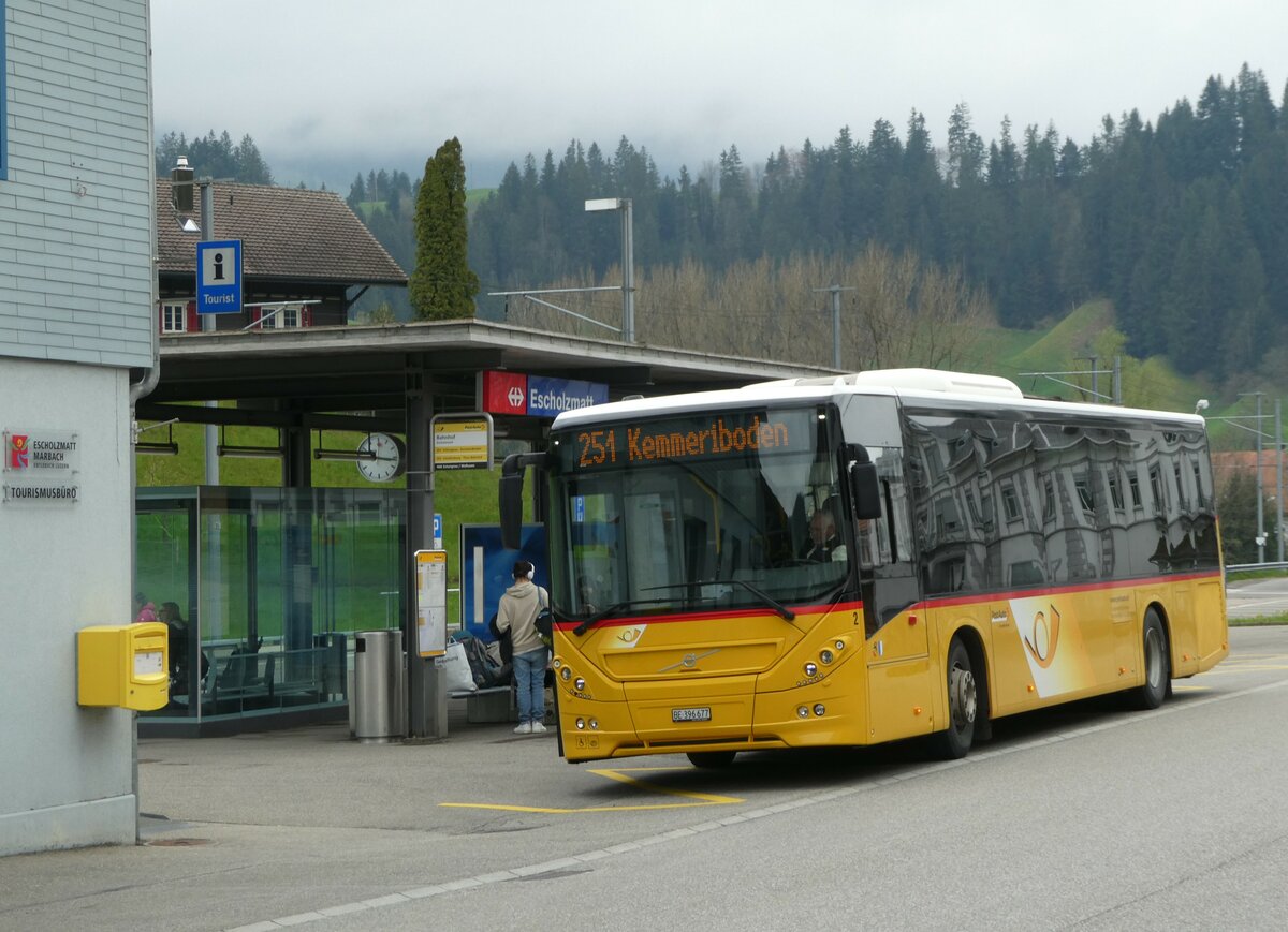 (249'322) - ASK Schangnau - Nr. 2/BE 396'677/PID 10'913 - Volvo am 30. April 2023 beim Bahnhof Escholzmatt