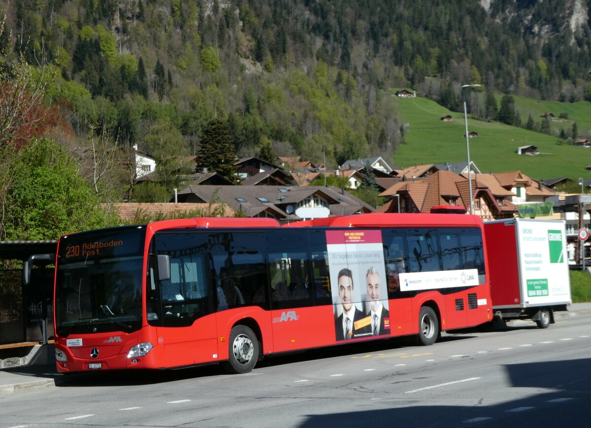 (249'543) - AFA Adelboden - Nr. 95/BE 26'774 - Mercedes am 4. Mai 2023 beim Bahnhof Frutigen