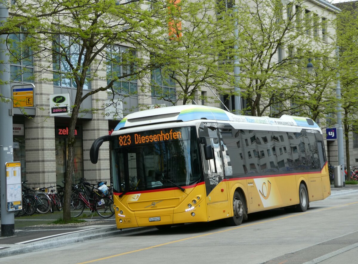 (249'883) - PostAuto Ostschweiz - TG 209'423/PID 10'470 - Volvo am 12. Mai 2023 beim Bahnhof Frauenfeld