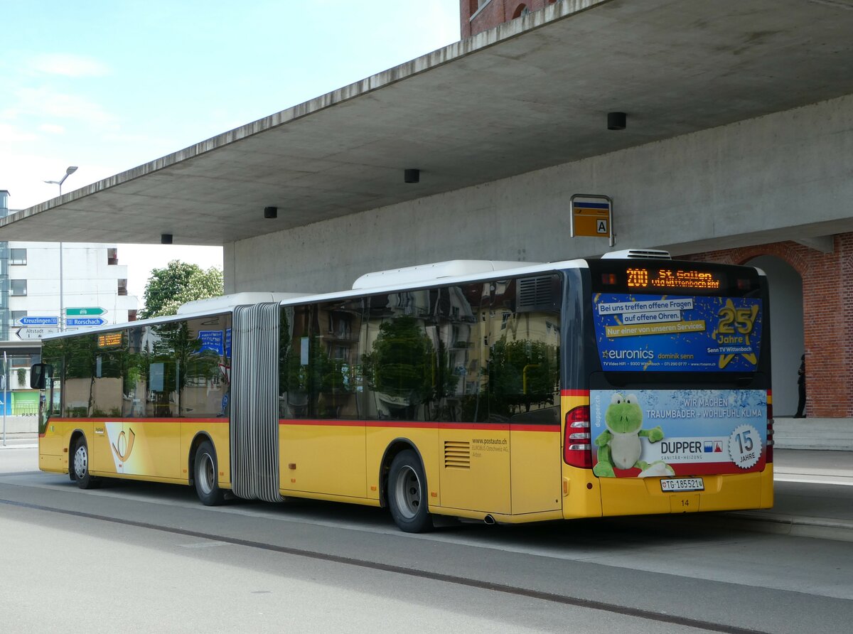 (249'917) - Eurobus, Arbon - Nr. 14/TG 185'521/PID 5330 - Mercedes am 12. Mai 2023 in Arbon, Bushof