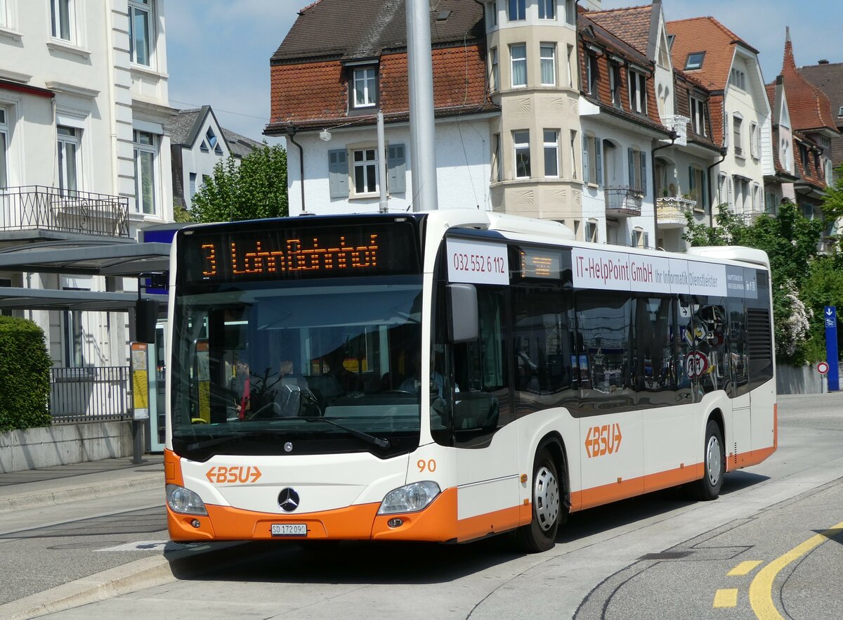 (250'434) - BSU Solothurn - Nr. 90/SO 172'090 - Mercedes am 25. Mai 2023 beim Hauptbahnhof Solothurn