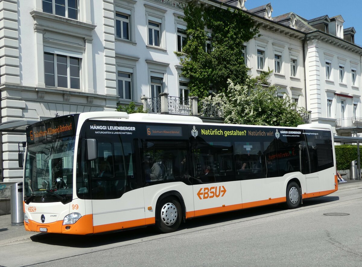 (250'446) - BSU Solothurn - Nr. 99/SO 158'099 - Mercedes am 25. Mai 2023 beim Hauptbahnhof Solothurn