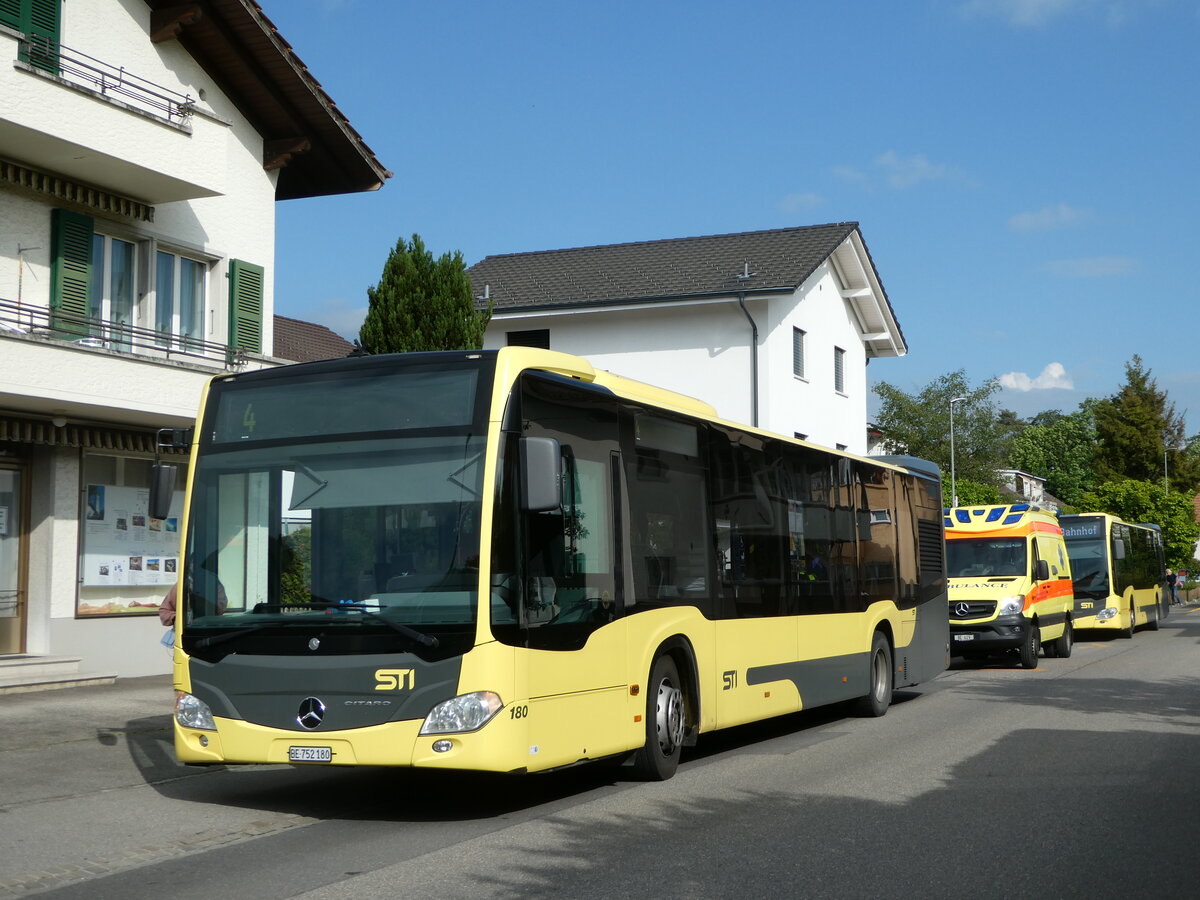 (250'448) - STI Thun - Nr. 180/BE 752'180 - Mercedes am 25. Mai 2023 in Thun-Lerchenfeld, Endstation