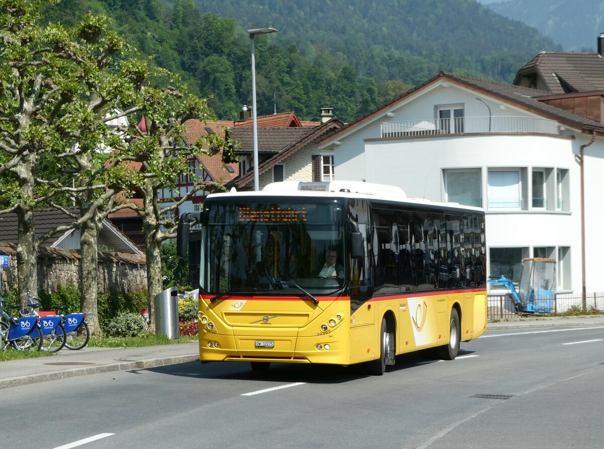 (250'643) - PostAuto Zentralschweiz - Nr. 508/OW 12'275/PID 10'536 - Volvo (ex Nr. 12; ex Dillier, Sarnen Nr. 12) am 27. Mai 2023 beim Bahnhof Sarnen