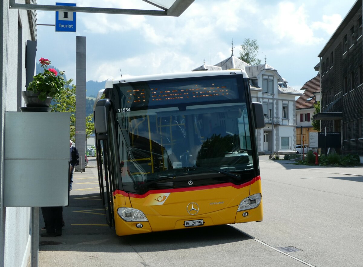 (251'392) - ASK Schangnau - Nr. 3/BE 26'796/PID 11'934 - Mercedes am 11. Juni 2023 beim Bahnhof Escholzmatt