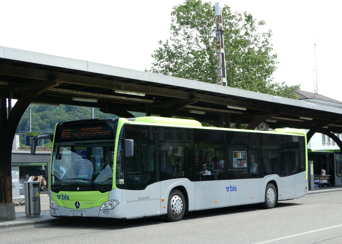 (251'682) - Busland, Burgdorf - Nr. 118/BE 828'118 - Mercedes am 18. Juni 2023 beim Bahnhof Burgdorf
