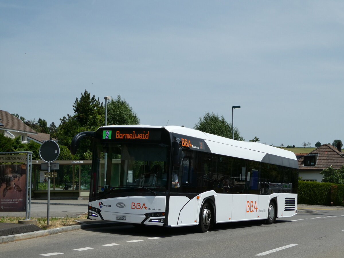 (251'819) - BBA Aarau - Nr. 41/AG 422'941 - Solaris am 20. Juni 2023 in Erlinsbach, Oberdorf