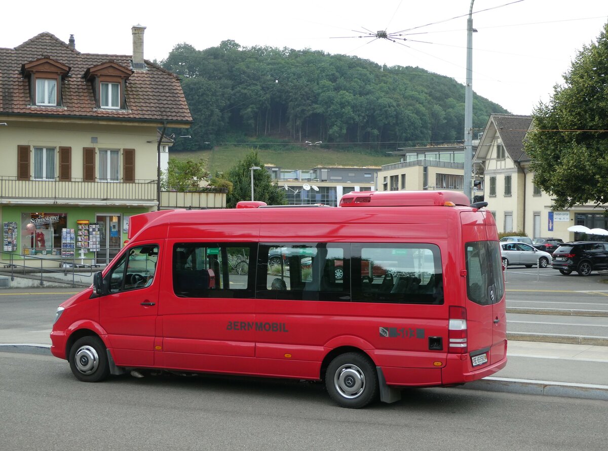 (251'879) - Bernmobil, Bern - Nr. 503/BE 653'503 - Mercedes (ex Busland, Burgdorf Nr. 402) am 22. Juni 2023 beim Bahnhof Worb Dorf