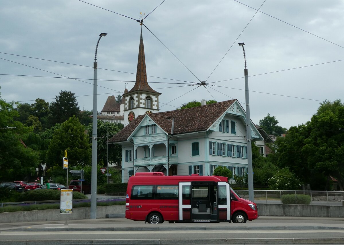 (251'882) - Bernmobil, Bern - Nr. 503/BE 653'503 - Mercedes (ex Busland, Burgdorf Nr. 402) am 22. Juni 2023 beim Bahnhof Worb Dorf