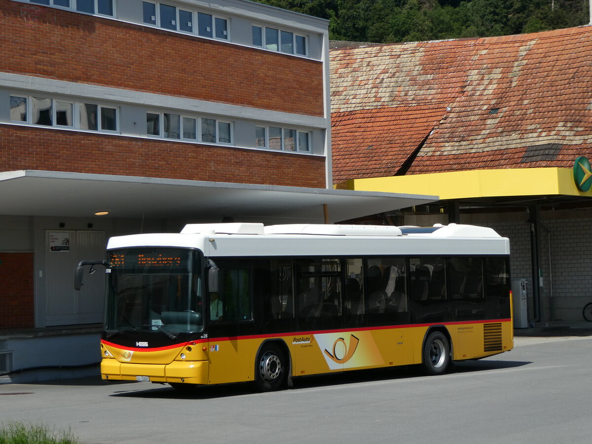 (252'814) - Amstein, Willisau - Nr. SC 26/LU 15'609/PID 5318 - Scania/Hess (ex Schnider, Schpfheim) am 20. Juli 2023 beim Bahnhof Menznau