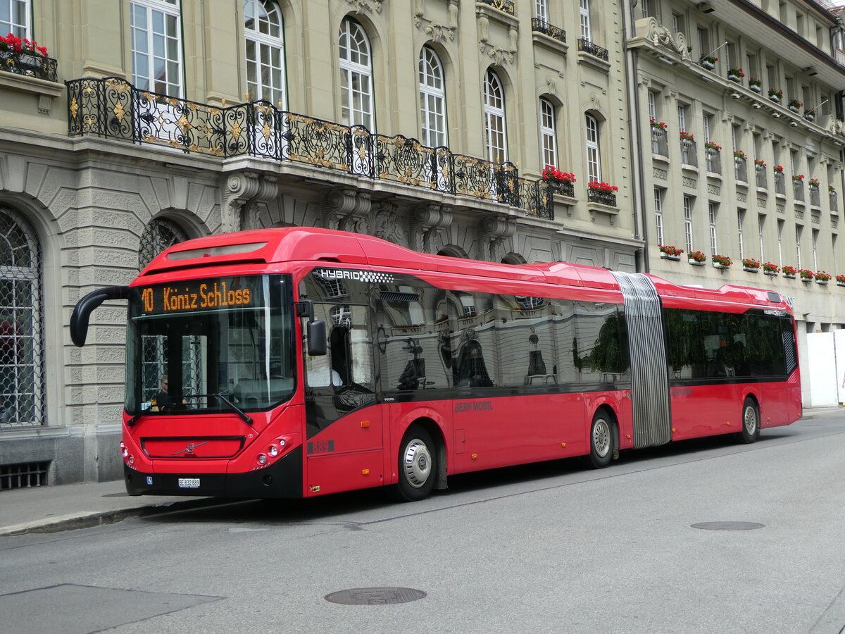 (252'948) - Bernmobil, Bern - Nr. 889/BE 832'889 - Volvo am 24. Juli 2023 in Bern, Bundesplatz