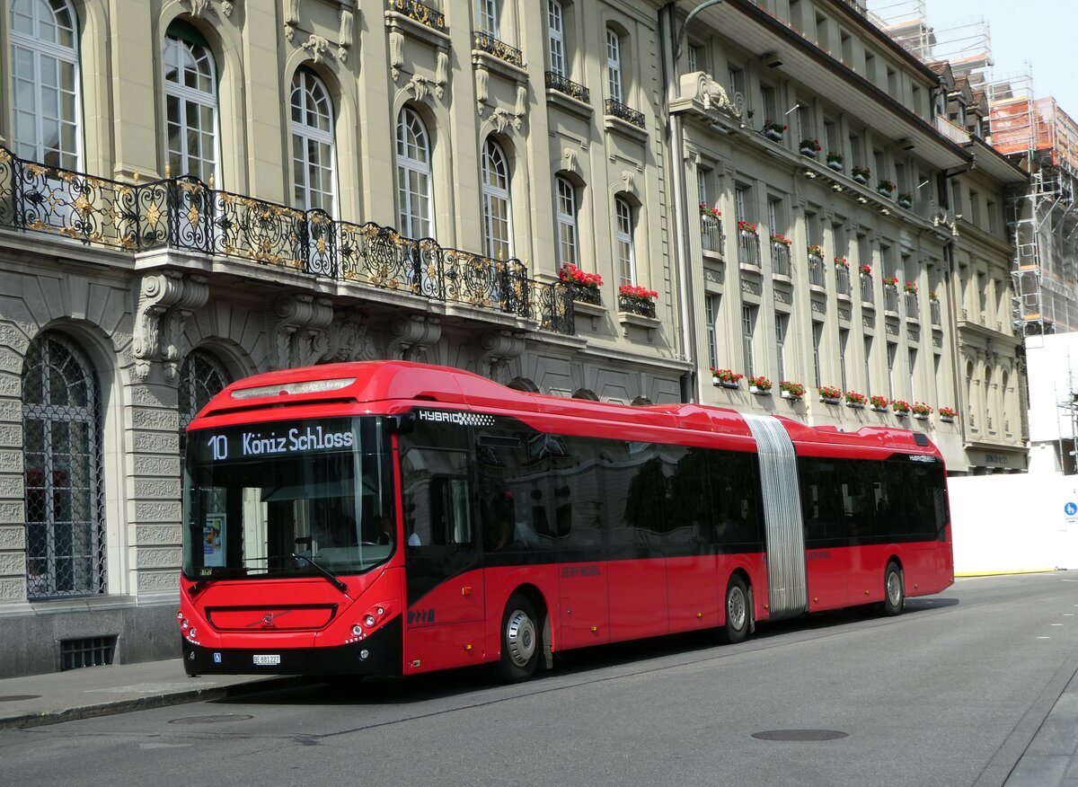 (252'967) - Bernmobil, Bern - Nr. 227/BE 881'227 - Volvo am 24. Juli 2023 in Bern, Bundesplatz