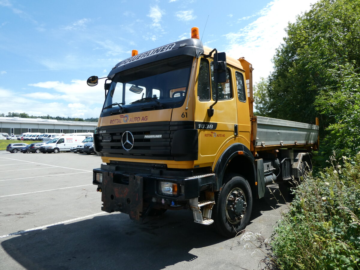 (253'131) - ARAG Ruswil - Nr. 61 - Mercedes am 29. Juli 2023 in Ruswil, Garage