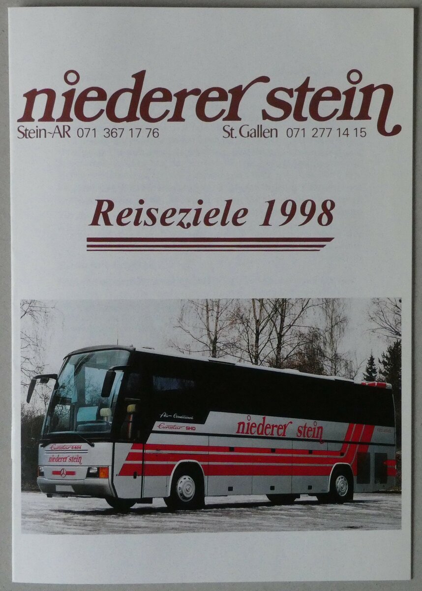 (253'244) - Niederer-Reiseziele 1998 am 31. Juli 2023 in Thun