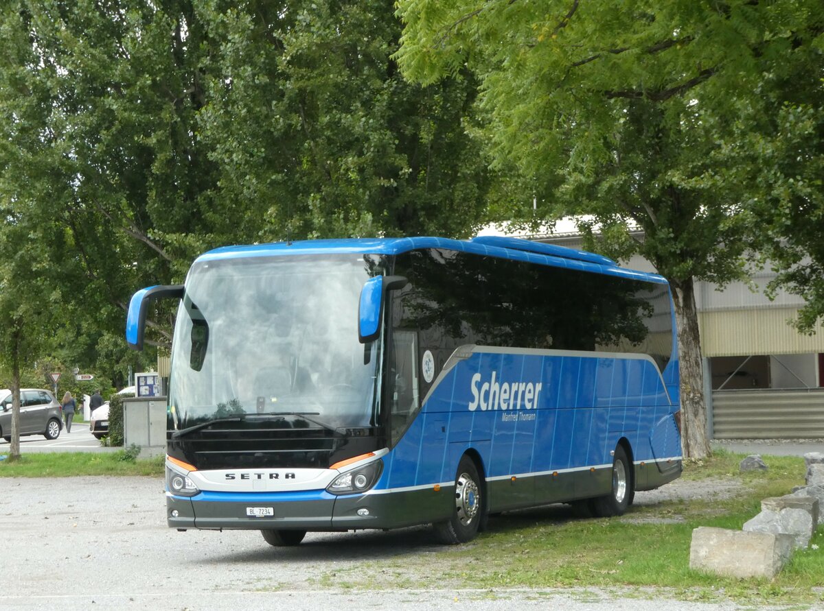 (253'448) - Scherrer, Duggingen - BL 7234 - Setra am 5. August 2023 in Thun, Lachenwiese