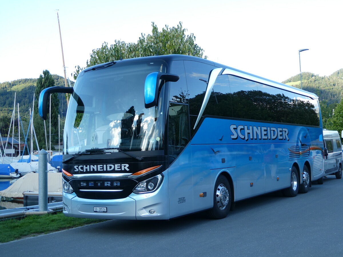 (253'522) - Schneider, Langendorf - SO 28'514 - Setra am 7. August 2023 in Thun, Strandbad