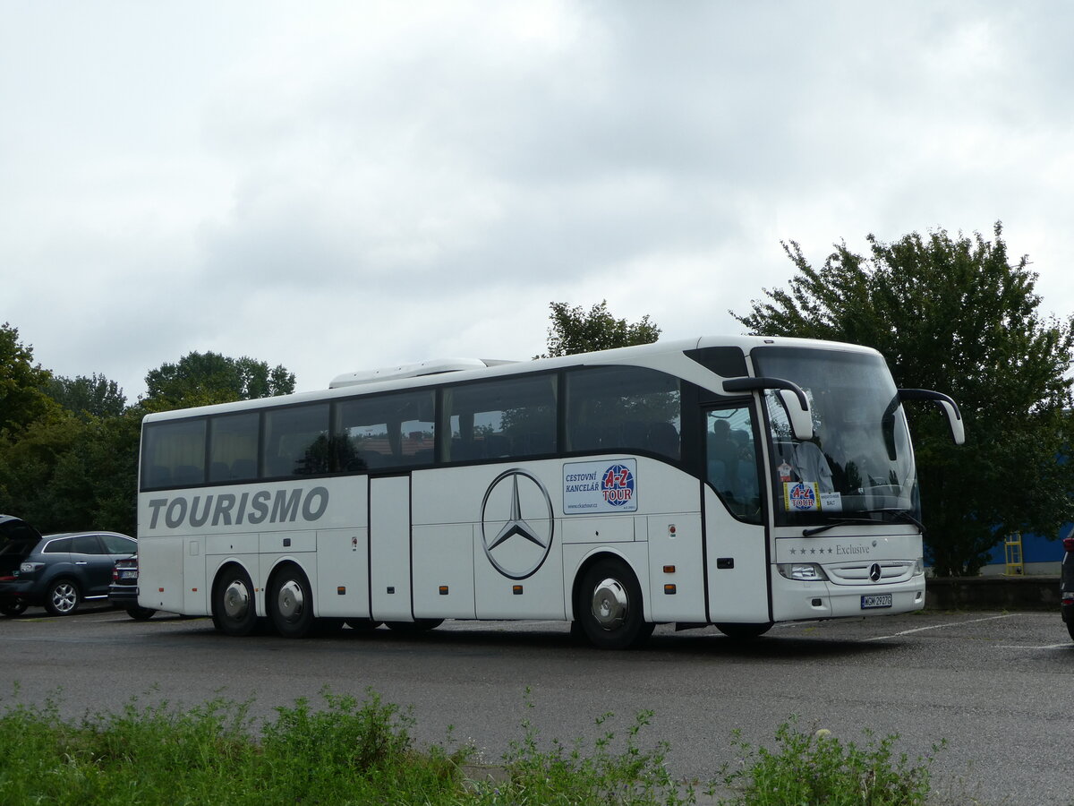 (254'434) - Aus Polen: A-Z Tour - WGM 2927G - Mercedes am 31. August 2023 in Peenemnde, Hafen