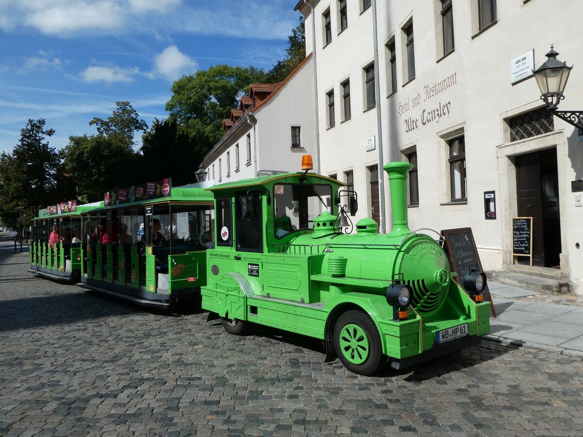 (254'719) - Wittenberger Altstadtbahn, Wittenberg - WB-HP 61 - am 3. September 2023 in Wittenberg, Schlossplatz