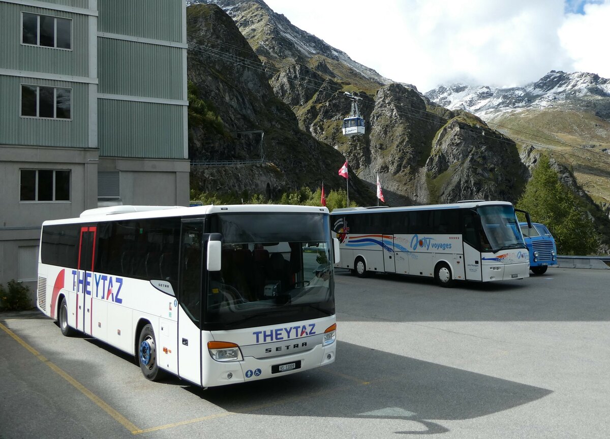 (255'516) - Theytaz, Sion - VS 11'009 - Setra am 23. September 2023 in Dixence, Le Chargeur