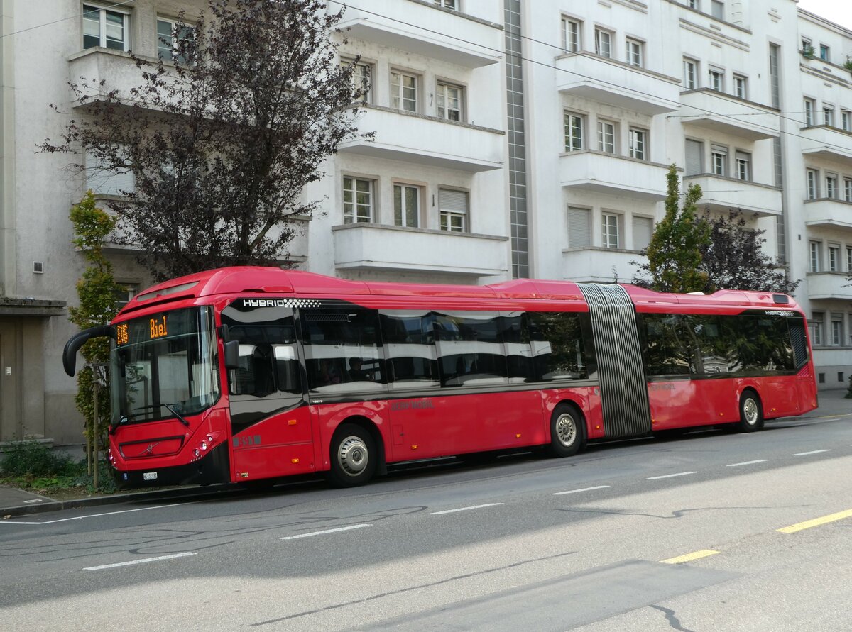 (255'758) - Bernmobil, Bern - Nr. 891/BE 832'891 - Volvo am 30. September 2023 beim Bahnhof Biel