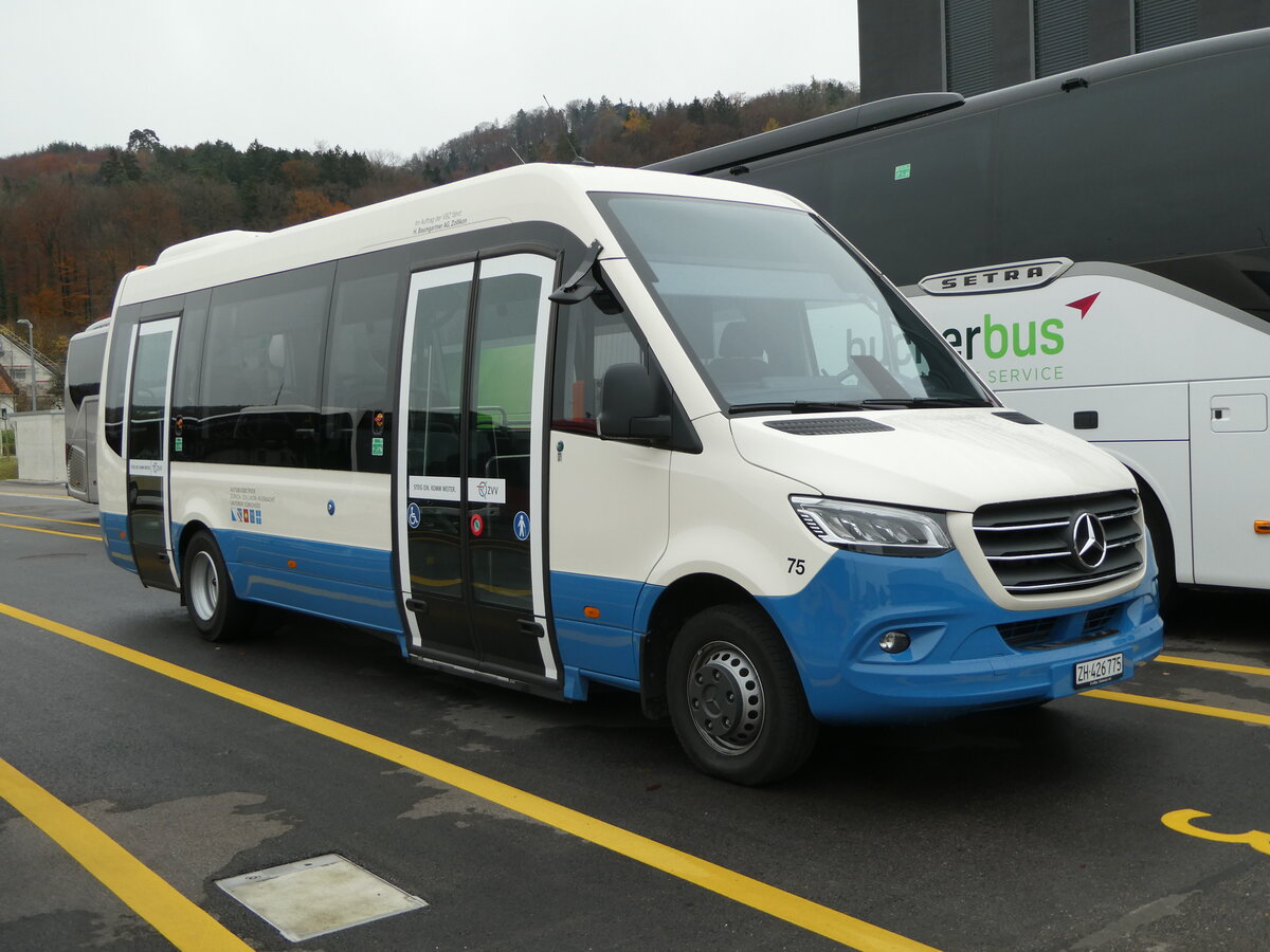 (257'126) - AZZK Zollikon - Nr. 75/ZH 426'775 - Mercedes am 18. November 2023 in Winterthur, Daimler Buses