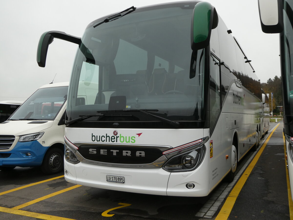 (257'130) - Bucher, Dierikon - Nr. 31/LU 170'895 - Setra am 18. November 2023 in Winterthur, Daimler Buses