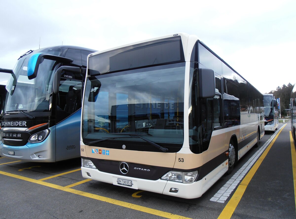 (257'878) - AZZK Zollikon - Nr. 53/ZH 738'053 - Mercedes am 23. Dezember 2023 in Winterthur, Daimler Buses