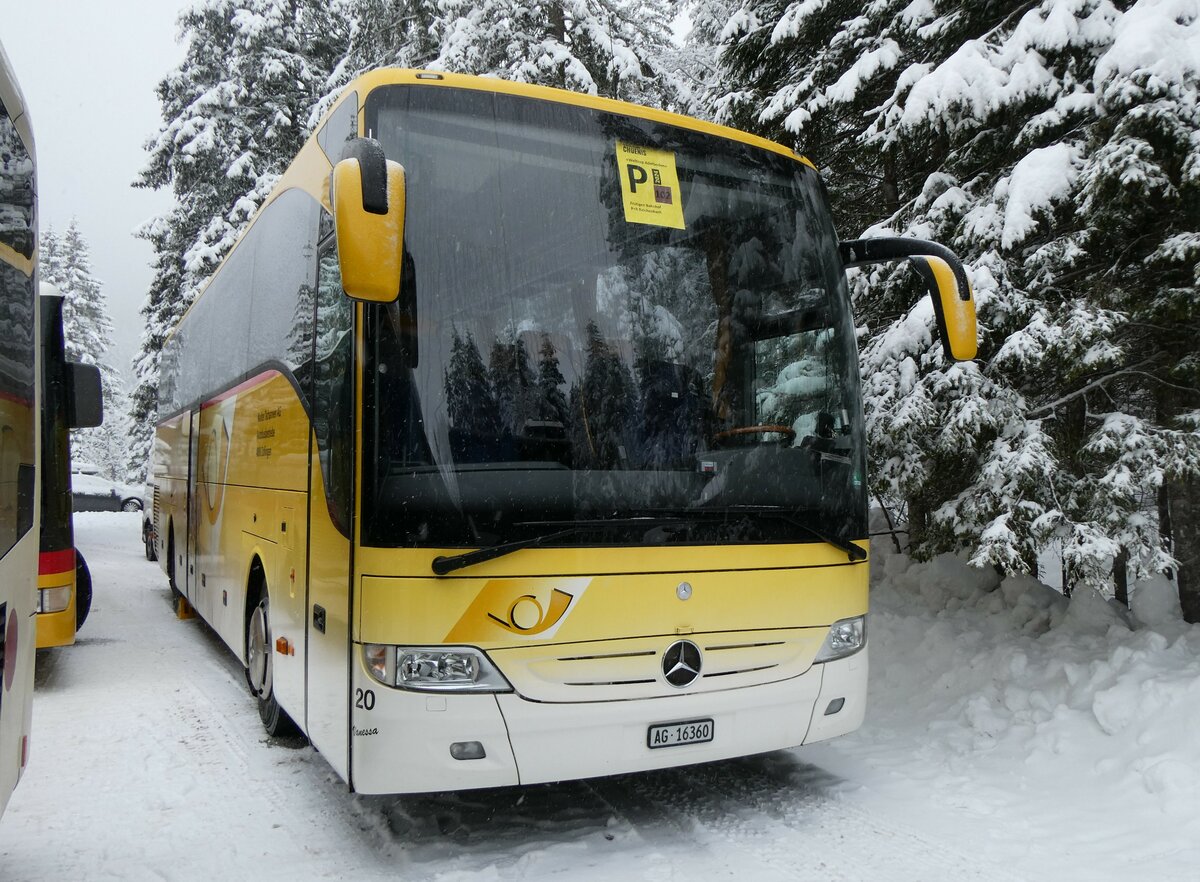 (258'265) - Tschannen, Zofingen - Nr. 20/AG 16'360 - Mercedes am 6. Januar 2024 in Adelboden, Unter dem Birg