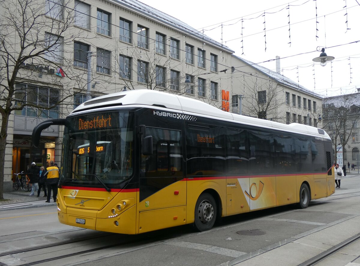 (258'546) - PostAuto Ostschweiz - TG 176'634/PID 11'230 - Volvo am 9. Januar 2024 beim Bahnhof Frauenfeld