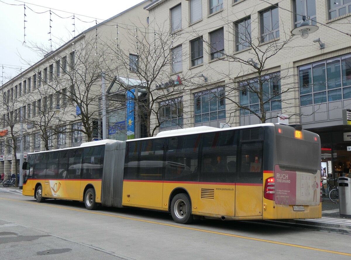 (258'549) - PostAuto Ostschweiz - TG 158'094/PID 5273 - Mercedes (ex PostAuto Bern Nr. 5273; ex PostAuto Bern Nr. 637) am 9. Januar 2024 beim Bahnhof Frauenfeld