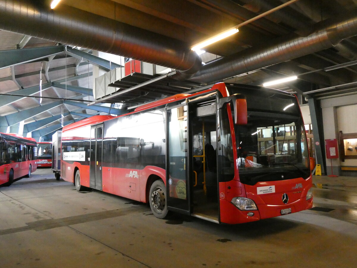 (258'756) - AFA Adelboden - Nr. 96/BE 823'926 - Mercedes am 16. Januar 2024 in Adelboden, Busstation