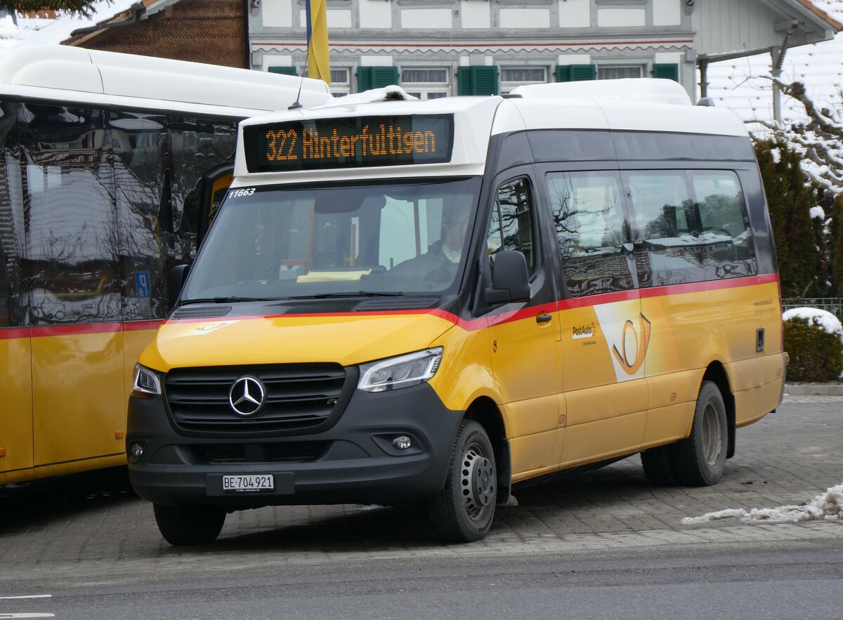 (258'815) - Engeloch, Riggisberg - Nr. 17/BE 704'921/PID 11'663 - Mercedes am 22. Januar 2024 in Riggisberg, Post