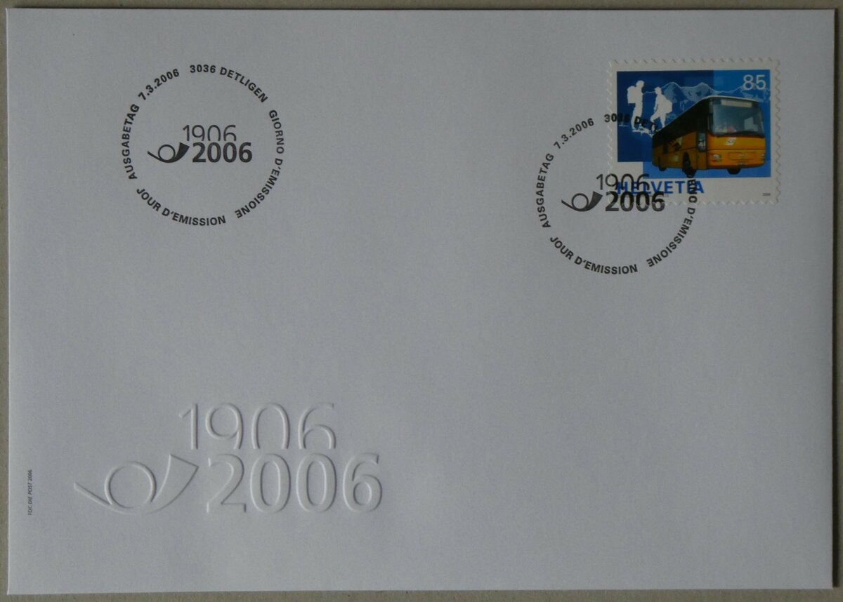 (258'864) - Post-Briefumschlag vom 7. Mrz 2006 am 23. Januar 2024 in Thun