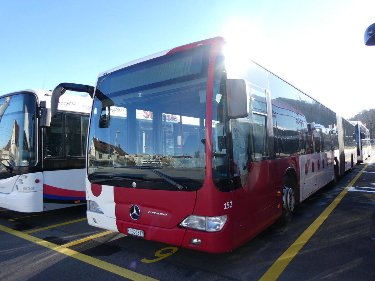 (259'078) - TPF Fribourg - Nr. 152/FR 300'317 - Mercedes am 3. Februar 2024 in Winterthur, Daimler Buses