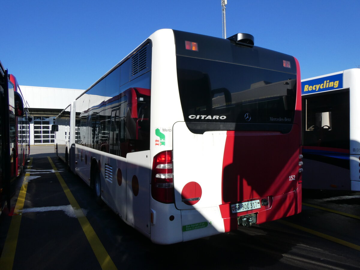 (259'085) - TPF Fribourg - Nr. 152/FR 300'317 - Mercedes am 3. Februar 2024 in Winterthur, Daimler Buses