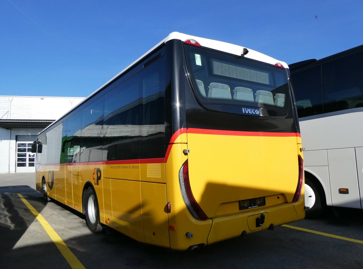 (259'115) - TpM, Mesocco - PID 12'000 - Iveco am 3. Februar 2024 in Kerzers, Interbus