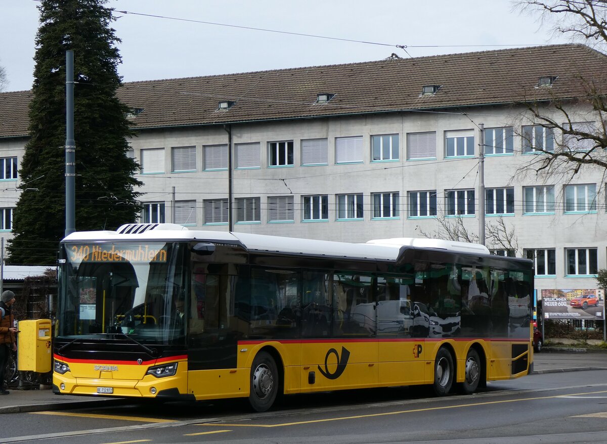 (259'222) - Engeloch, Riggisberg - Nr. 20/BE 712'872/PID 11'983 - Scania am 8. Februar 2024 in Wabern, Tram-Endstation