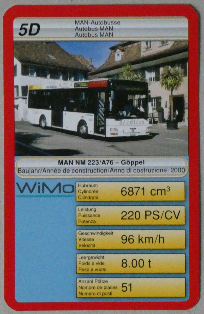 (259'437) - Quartett-Spielkarte mit WiMo MAN/Gppel NM 223/A76 am 18. Februar 2024 in Thun