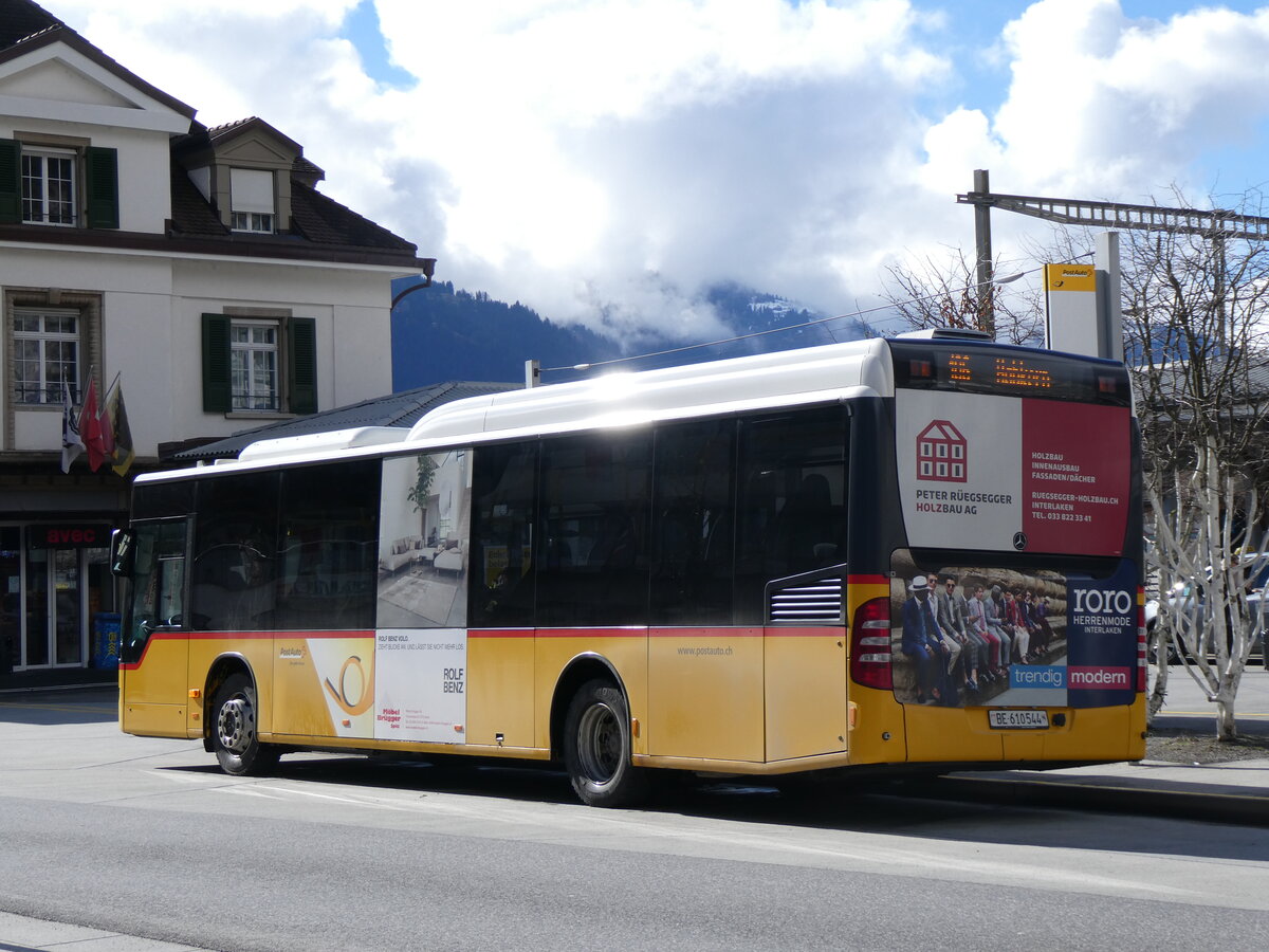 (259'491) - PostAuto Bern - BE 610'544/PID 5417 - Mercedes (ex BE 538'988; ex BE 637'781) am 20. Februar 2024 beim Bahnhof Interlaken West