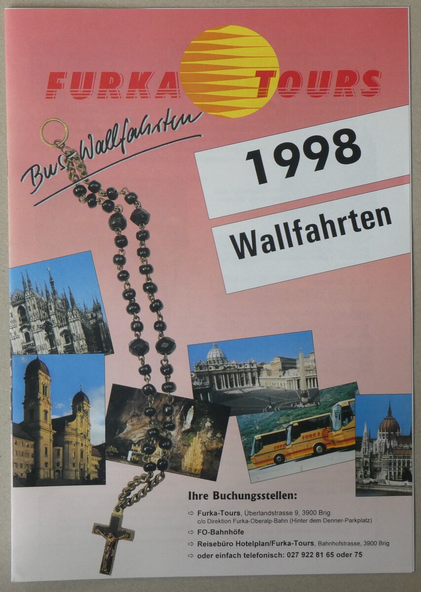 (262'736) - Furka Tours-Bus-Wallfahrten 1998 am 19. Mai 2024 in Thun (Vorderseite)