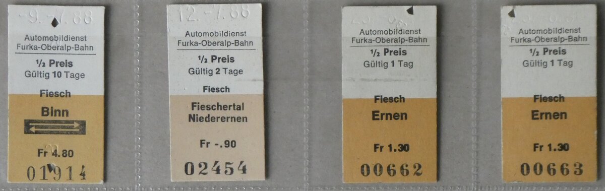 (262'741) - FO-Einzelbillette am 19. Mai 2024 in Thun