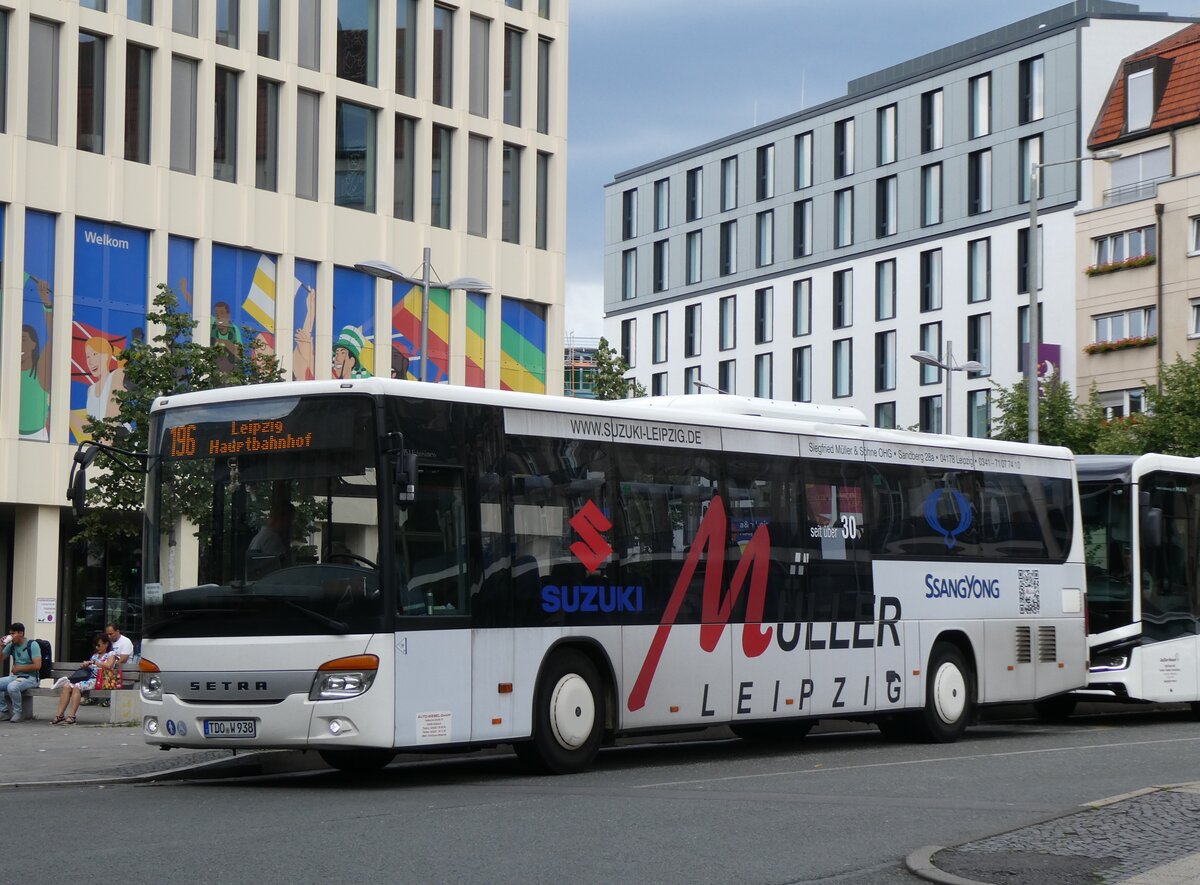 (264'625) - Auto-Webel, Delitzsch - TDO-W 938 - Setra am 10. Juli 2024 beim Hauptbahnhof Leipzig