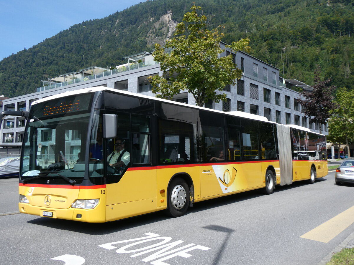 (265'952) - Eurobus, Arbon - Nr. 13/TG 187'796/PID 4547 - Mercedes am 19. August 2024 beim Bahnhof Interlaken Ost