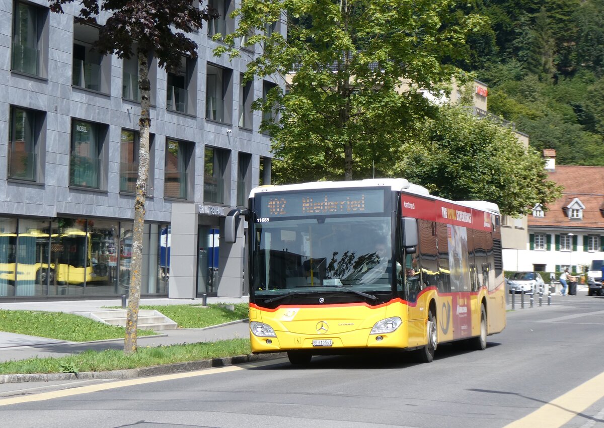 (265'956) - PostAuto Bern - BE 610'541/PID 11'685 - Mercedes am 19. August 2024 beim Bahnhof Interlaken Ost