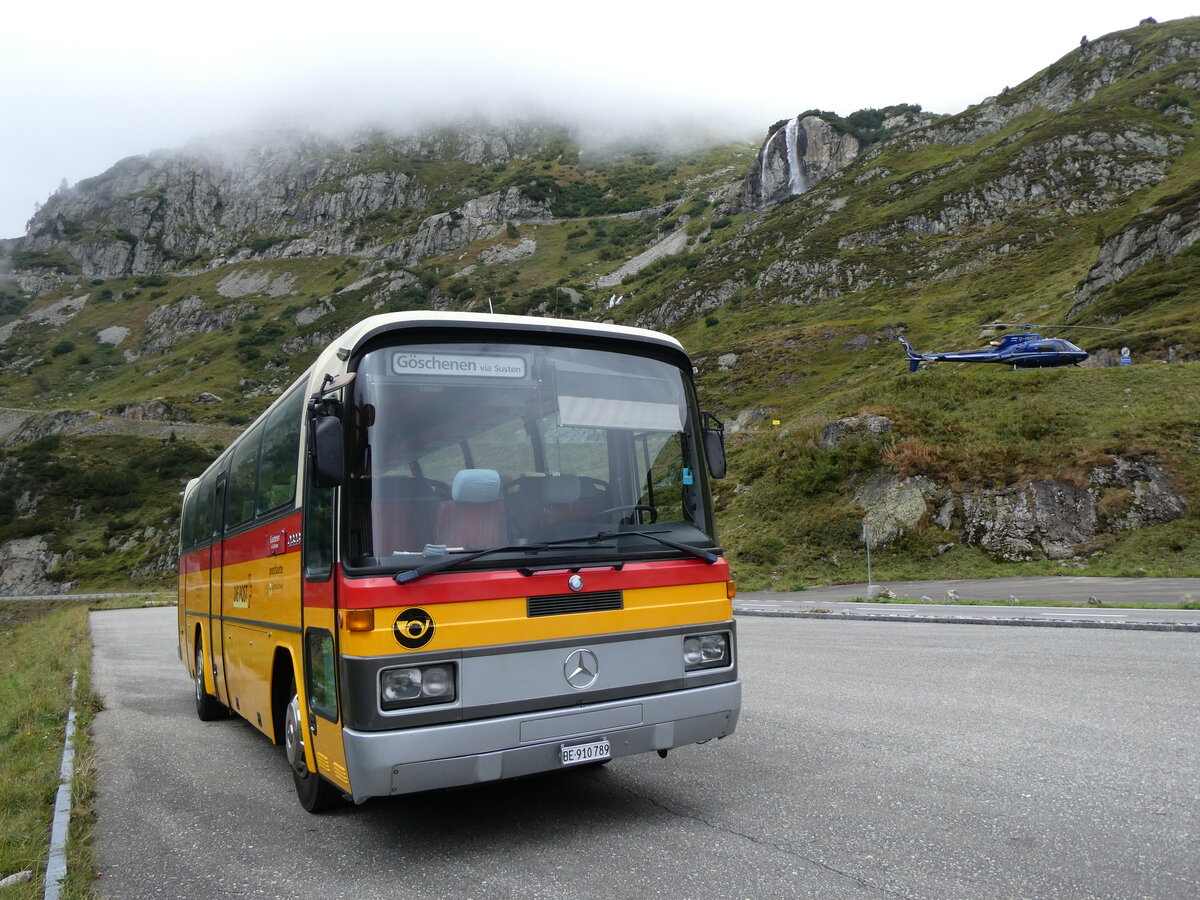 (266'912) - Buzzi, Bern - BE 910'789 - Mercedes (ex Mattli, Wassen PID 2295) am 10. September 2024 in Susten, Steingletscher