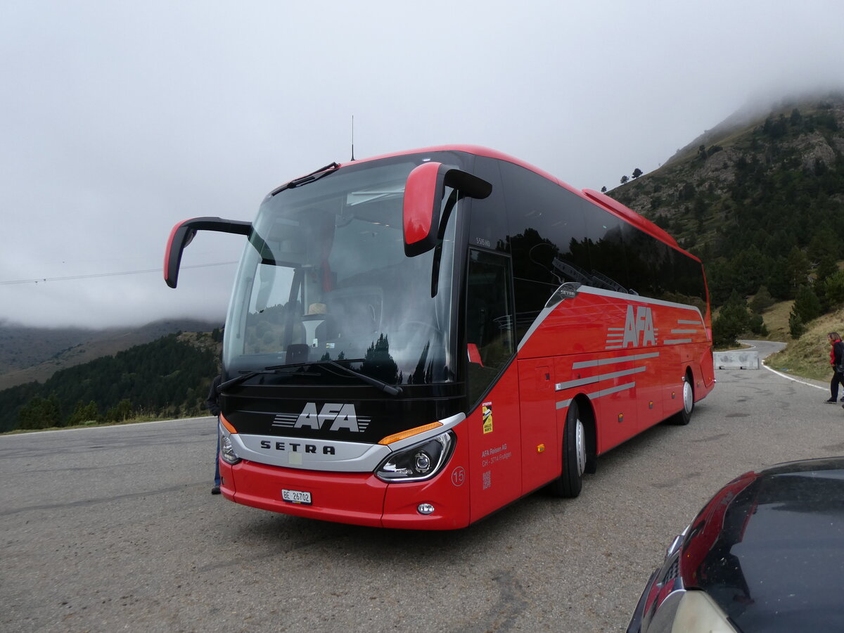 (267'232) - Aus der Schweiz: AFA Adelboden - Nr. 15/BE 26'702 - Setra am 18. September 2024 auf dem Coll de la Botella